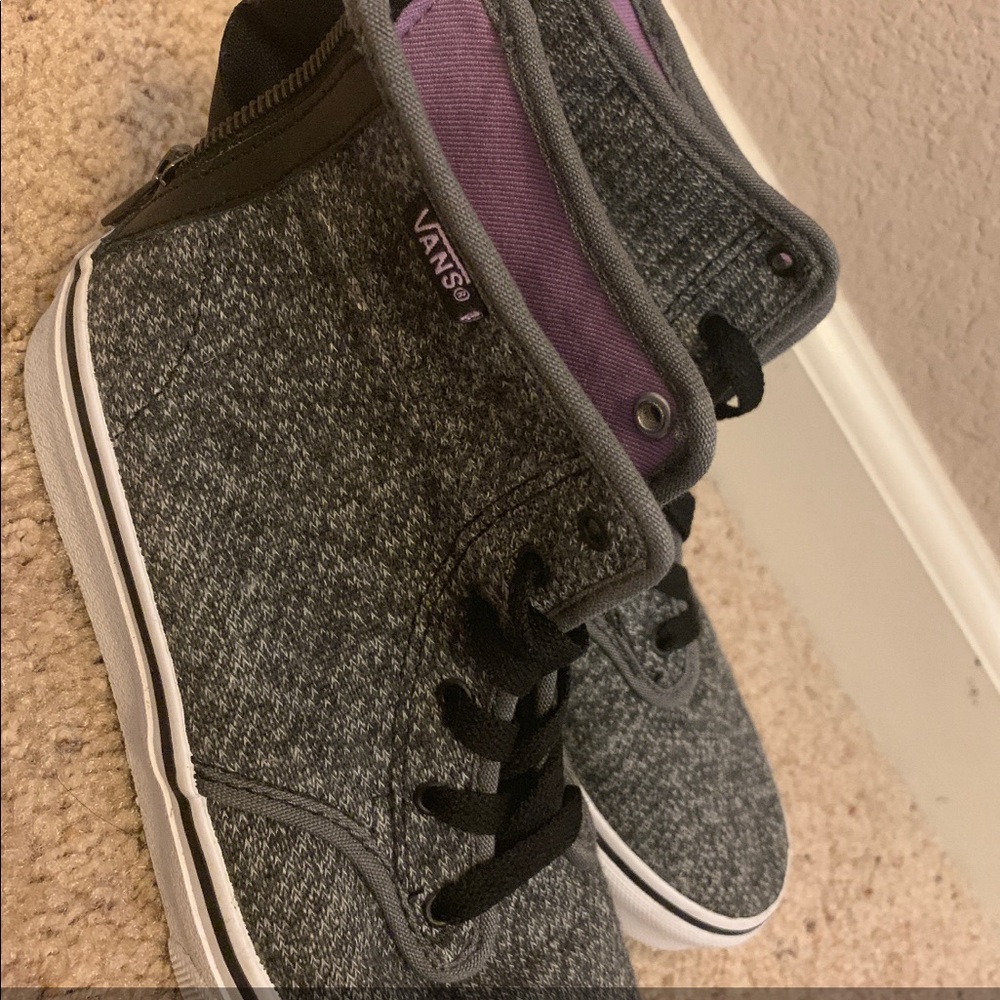COPY - Gray Vans High Tops w/ Zipper